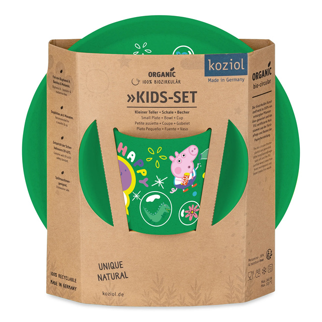CONNECT gyermek étkészlet Peppa Malac Pop, 3 darabos, KOZIOL