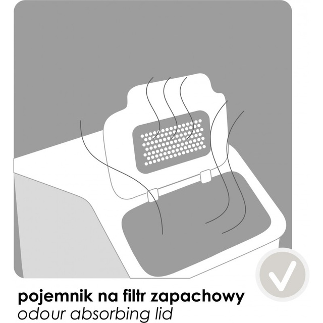 Szelektív hulladékgyűjtő kuka, 35 l