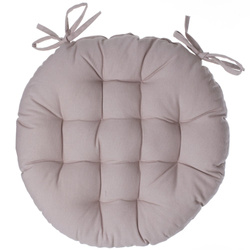 Kerek székpárna ROUND, Ø 38 cm, bézs