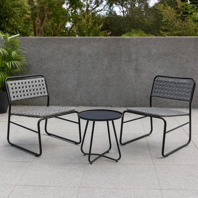 Fém kerti bútor szett, RATTAN