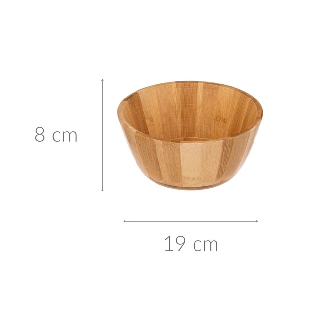 Bambusz salátás tál, Ø 19 cm