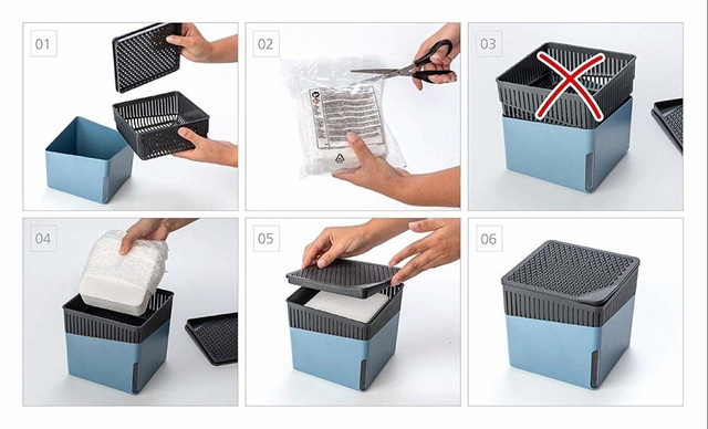 Párátlanító az atmoszférából, szárító készülék + 0,5 kg betét - 40 m3 levegőt kezel, 13 x 13 x 13 cm, WENKO, bézs