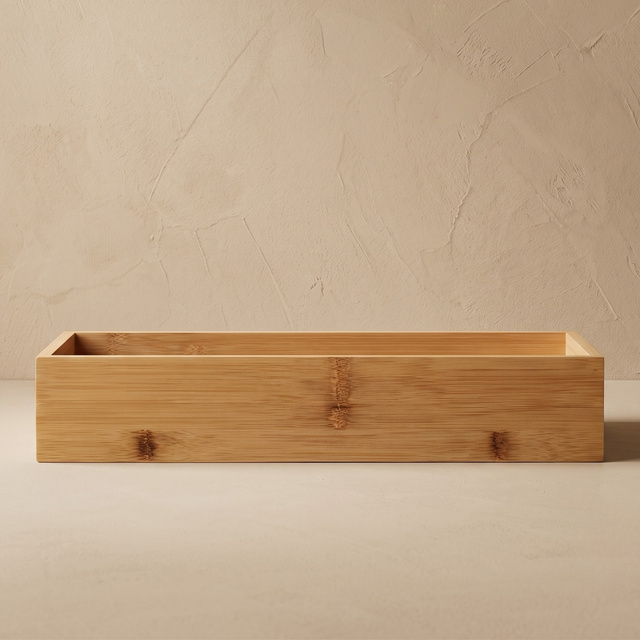 Bambusz asztali rendező, 15 x 38 x 7 cm