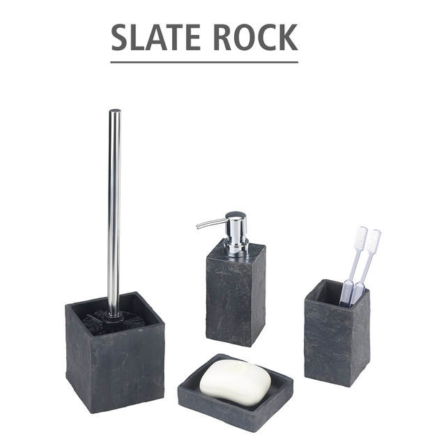 Slate Rock kefe tartó + WC kefe, WENKO