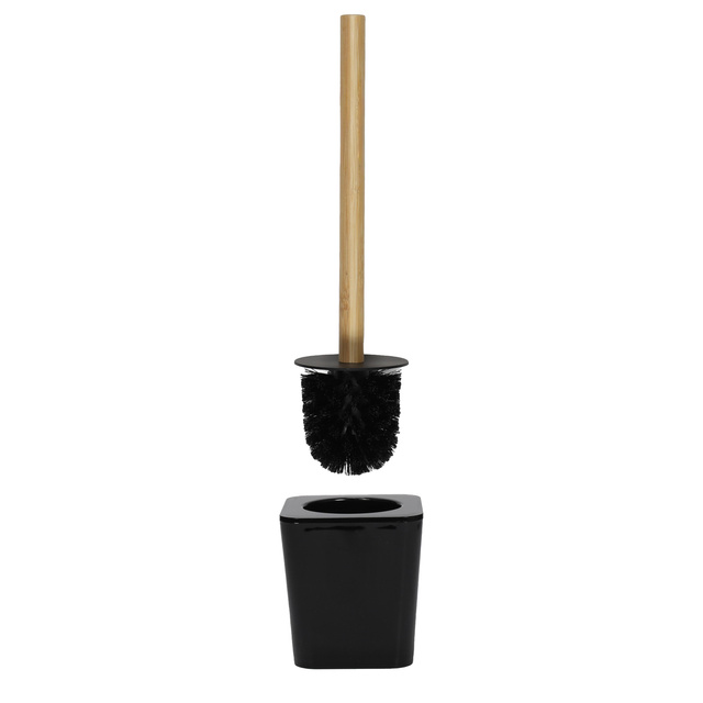 WC kefe nyitott állvánnyal, 38 cm, fekete