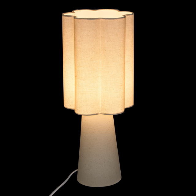 Fehér lámpa, Ø 18 × 44 cm, fémből