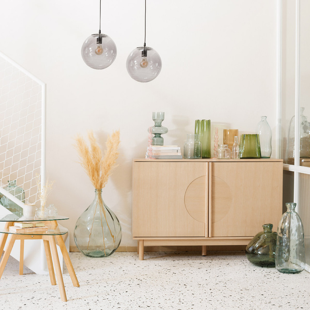 Modern ARDEN komód, japandi, 119 x 40 x 80 cm