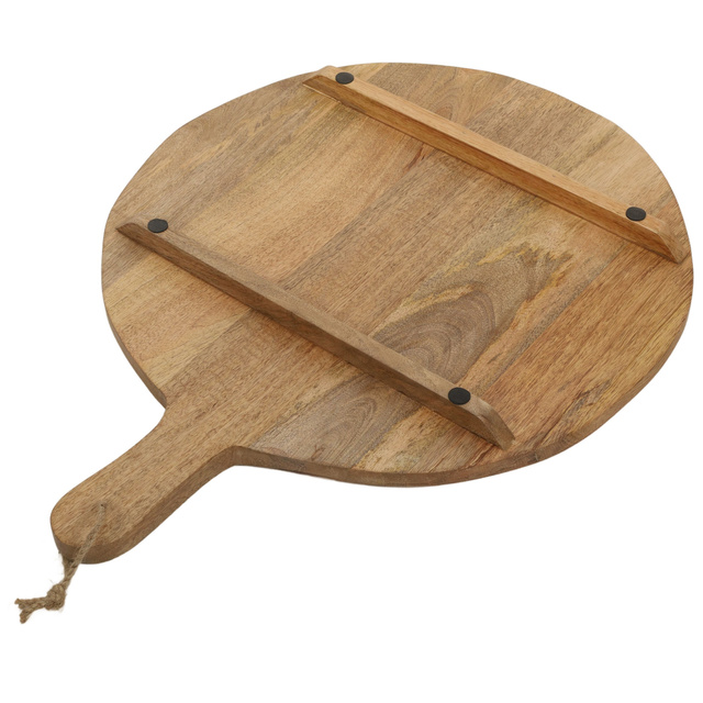 Mangófából készült kerek tálalódeszka, Ø 47 cm