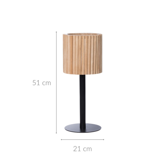 URBAN EDEN virágtartó fém állványon, 51 cm 