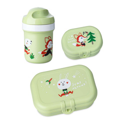 Szett: 200 ml-es kulacs és uzsonnásdoboz HOP ON AT HOME, 3 darabos, KOZIOL