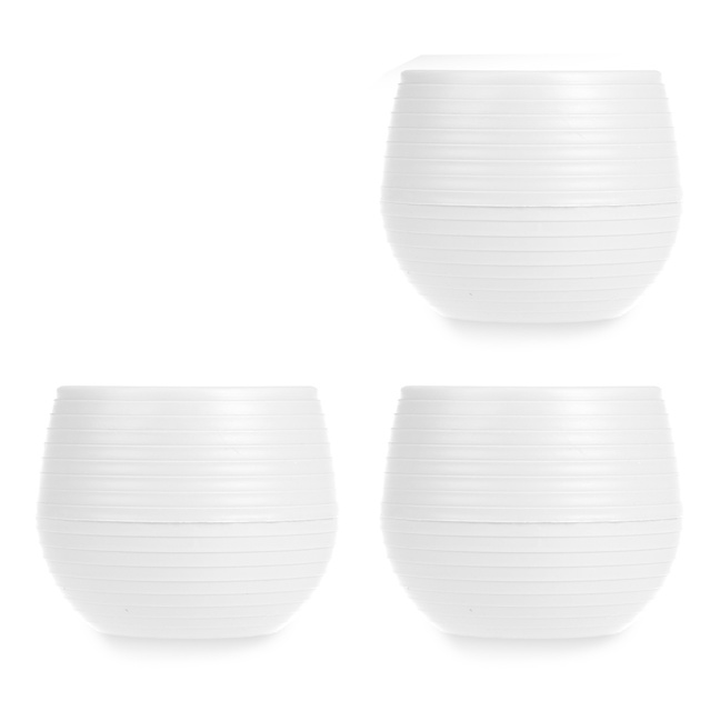 Öntözőcserép, műanyag, 3 darab, Ø 14 cm
