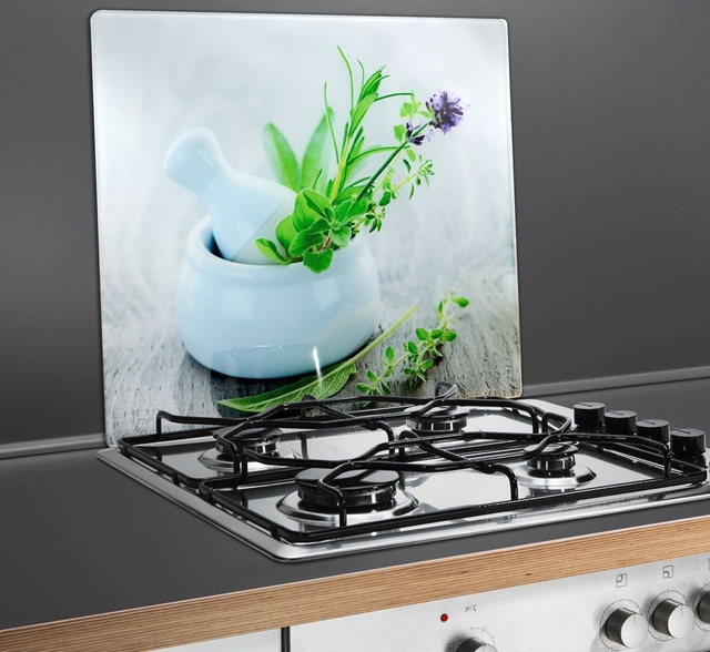 HERB GARDEN üveg védőlap a tűzhelyre – nagy, WENKO