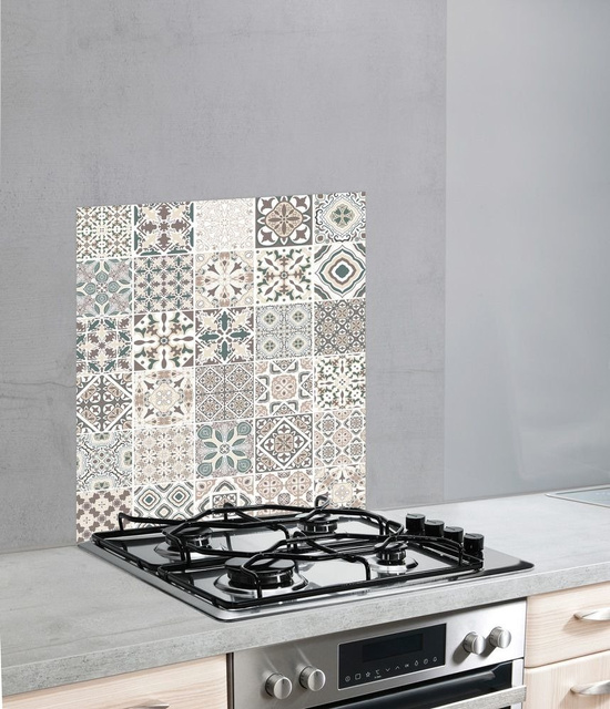 Üveg védőlap a tűzhelyhez FLOOR TILE, 60 x 70 cm, WENKO, csempe