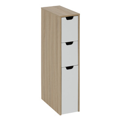 Keskeny LOA moduláris szekrény, 3 fiók, 80 cm