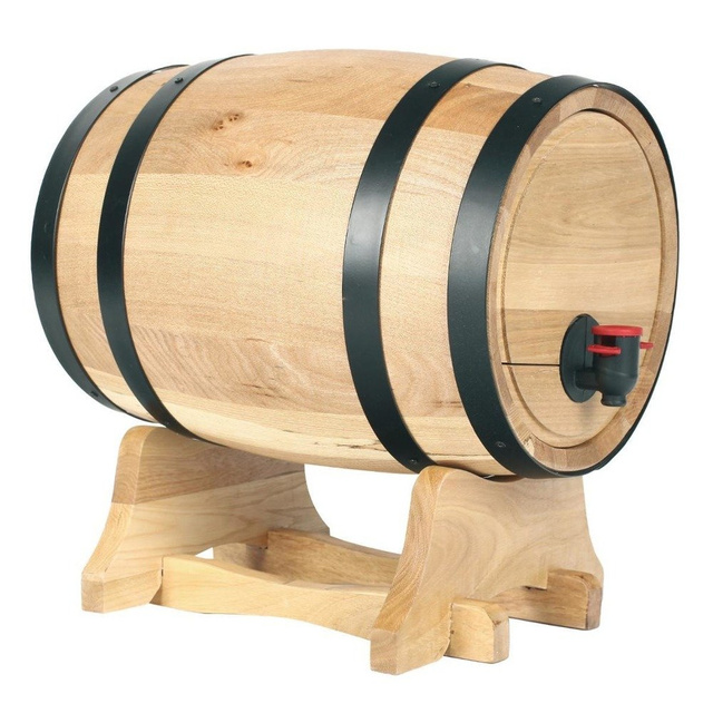 Boroshordó adagolóval, fából készült hordó, 5,5 L