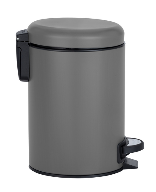 LEMAN MATT fürdőszobai szemetes, 3 l, WENKO, szürke