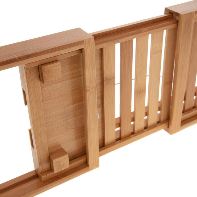 Bambusz fürdőkád polc, kihúzható, 70-105 cm