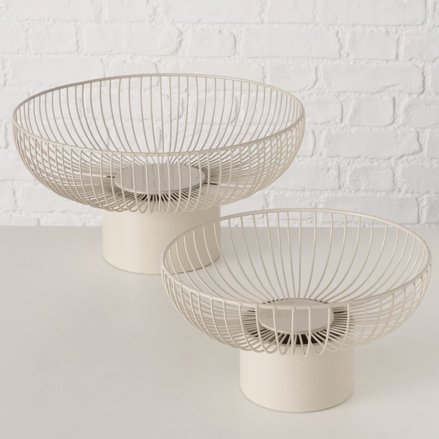 CINDY fém gyümölcsös tálak, 2 db, Ø 30-39 cm