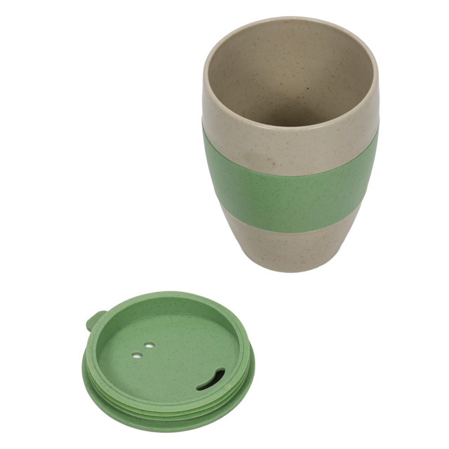 AROMA TO GO termosz kávéhoz, 400 ml, KOZIOL, természetes sivatagi homok/természetes levélzöld