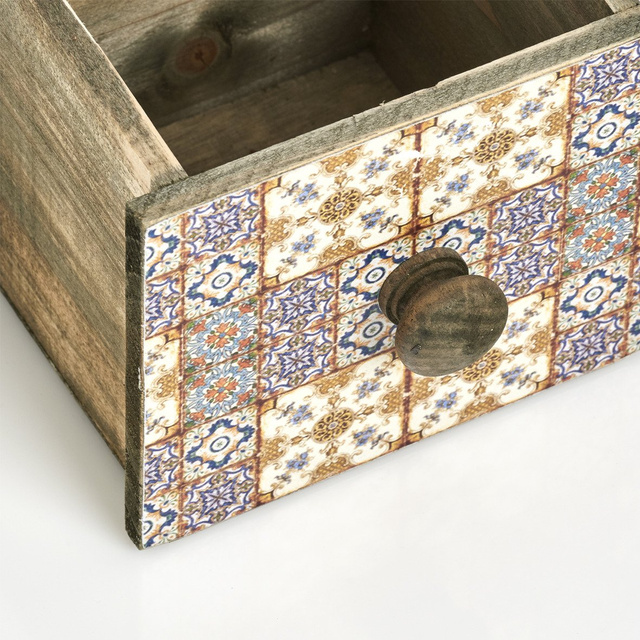 Dekoratív fiók eszközöknek, virágoknak MOSAIC, 12 x 13 x 11,5 cm, ZELLER