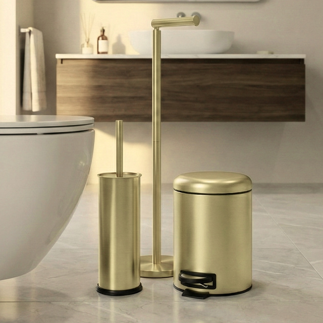 WC kefe tartó STAV, magasság 38 cm, arany