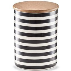 Cserép tároló STRIPES bambusz fedéllel, 900 ml, ZELLER