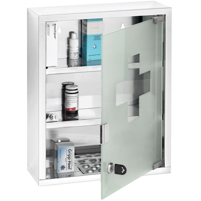 Zárható gyógyszertartó MEDICINE CHEST - 30 x 12 x 40 cm, WENKO