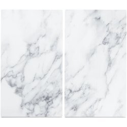 Üveg védőlapok MARBLE WHITE a tűzhelyhez – 2 db, ZELLER, 5-ös minta