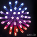 Több színű kültéri lámpák, 100 LED