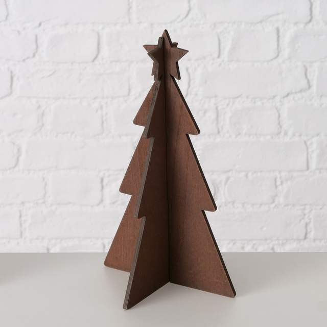 Díszítő fenyőfák rétegelt lemezből KARL, 12-25 cm, 3 db.