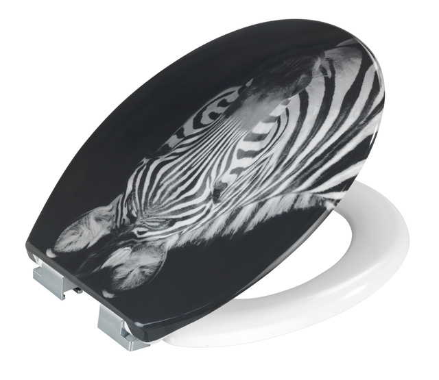 Zebra WC-ülőke, Duroplast, 45 x 37,5 cm, Allstar