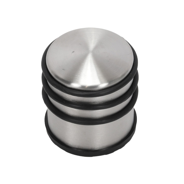 Ezüst ajtóstopper, ütköző, Ø 6,5 cm