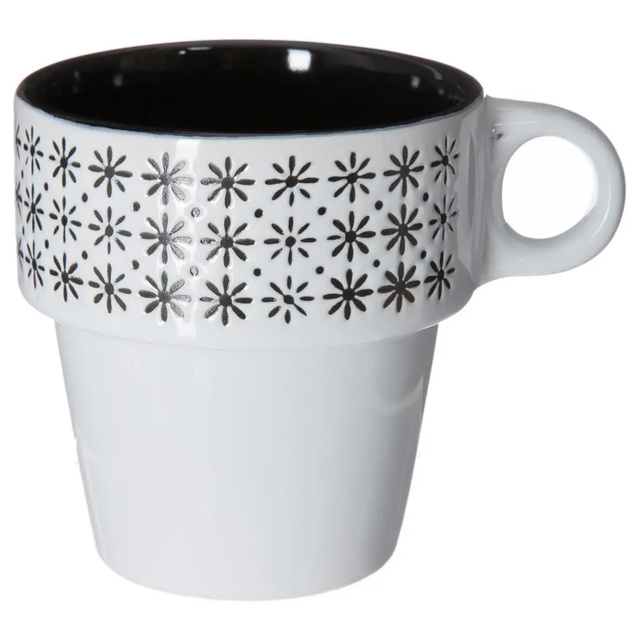 6 darab porcelán bögre állványon, kávés bögre, bögre készlet, porcelán bögre állványon